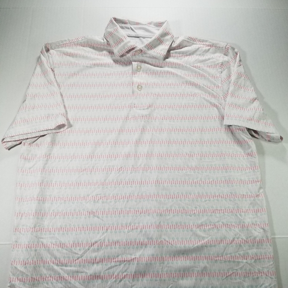 Southern Tide Performance Polo Shirt Mens Medium M Golf Stretch Loud - Picture 2 of 11